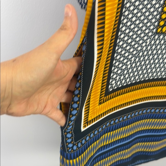 Zara Geometric Print Women's Tunic Dress with Pockets Size XL - Picture 9 of 12